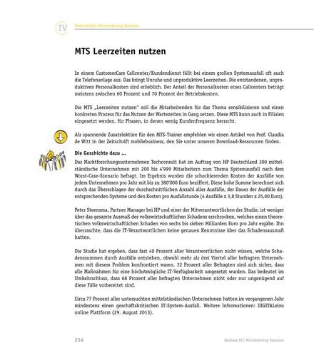 zum Tool: Microtraining Session: Leerzeiten nutzen