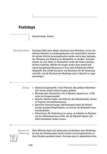Tool  Solution-Tool: Footsteps