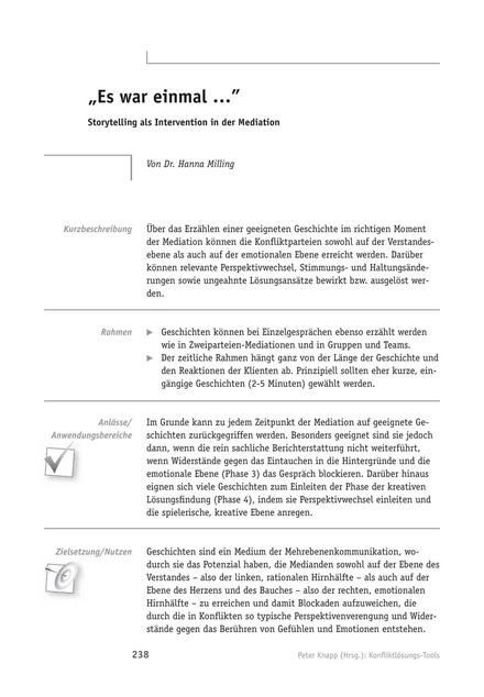 zum Tool: Konfliktlösungs-Tool: 'Es war einmal …'