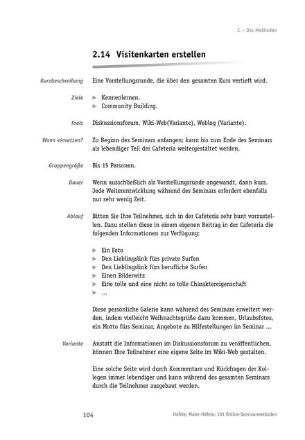 zum Tool: Online-Seminar-Tool: Visitenkarten erstellen
