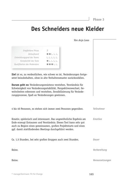 Tool  Change-Tool: Des Schneiders neue Kleider