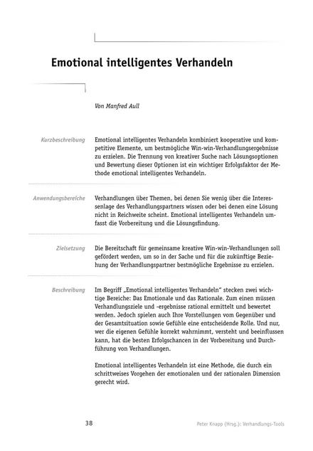 zum Tool: Verhandlungs-Tool: Emotional intelligentes Verhandeln