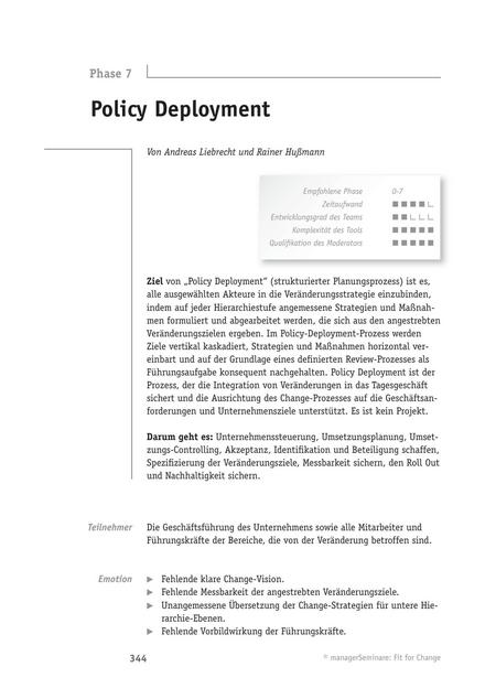 zum Tool: Change-Tool: Policy Deployment