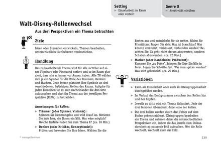Tool  Theatermethoden im Training: Walt-Disney-Rollenwechsel