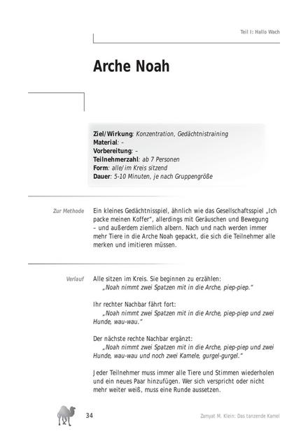 zum Tool: Trainingsspiel: Arche Noah
