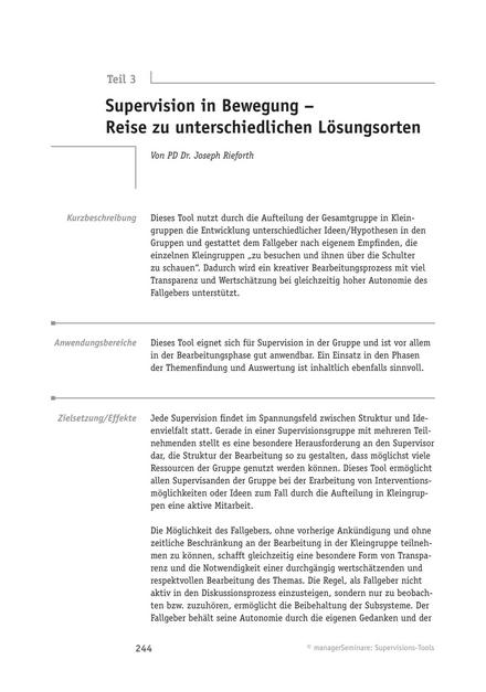 zum Tool: Supervisions-Tool: Supervision in Bewegung