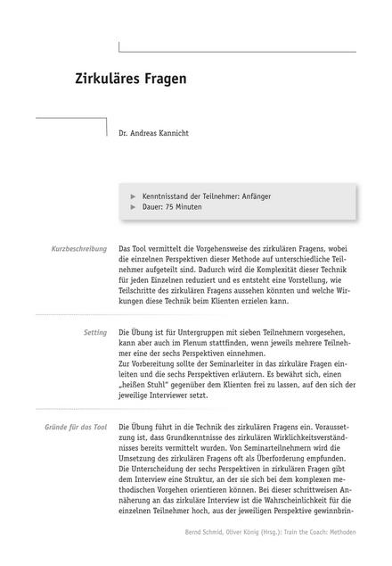 zum Tool: Train-the-Coach: Zirkuläres Fragen