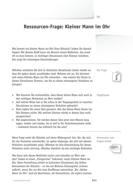 zum Tool: Coaching-Frage: Kleiner Mann im Ohr