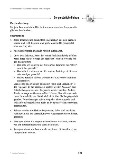 zum Tool: Reflexions-Tool: Der persönliche Beitrag