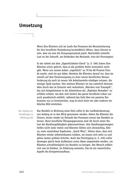 zum Tool: Laufbahnberatung: Umsetzung