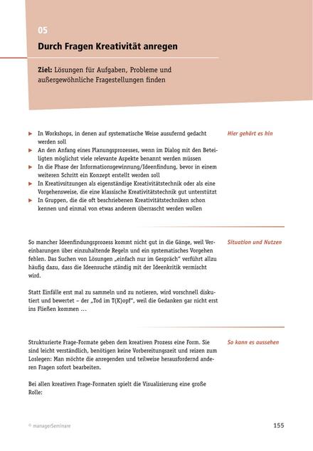 zum Tool: Trainings-Frage: Durch Fragen Kreativität anregen