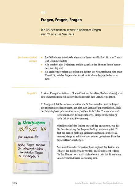 zum Tool: Trainings-Frage: Fragen, Fragen, Fragen