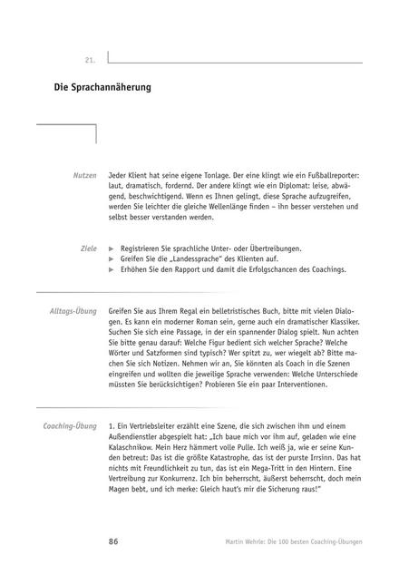 zum Tool: Übung für Coachs: Die Sprachannäherung
