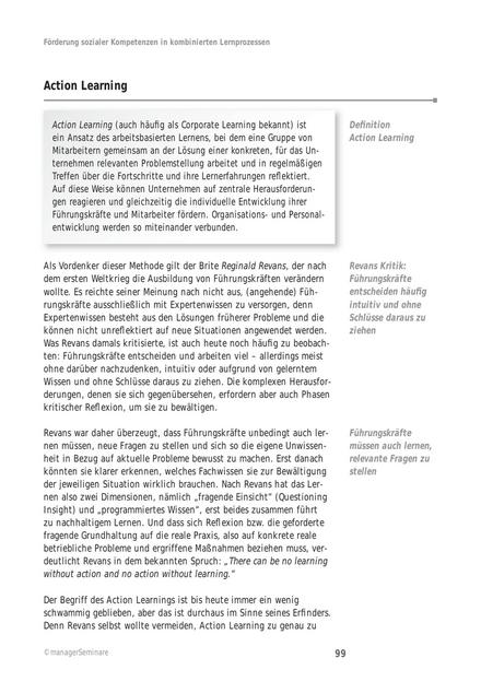 zum Fachbeitrag: Methoden für den Lerntransfer: Action Learning