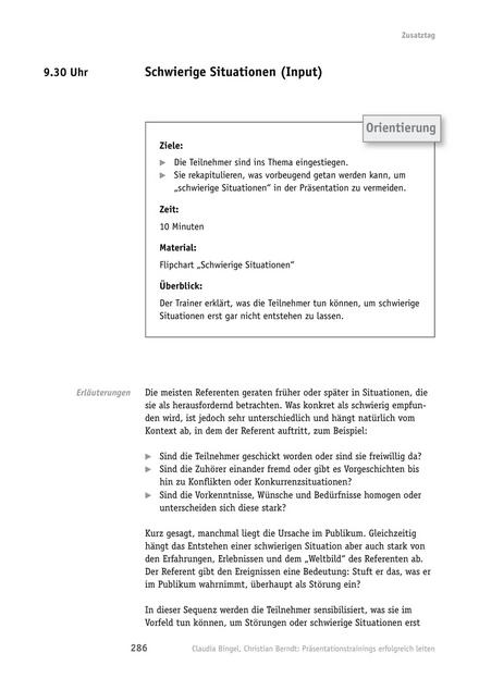 zum Tool: Präsentations-Training: Schwierige Situationen