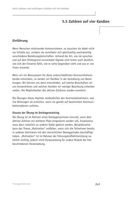 zum Tool: Führungs-Übung: Zuhören auf vier Kanälen