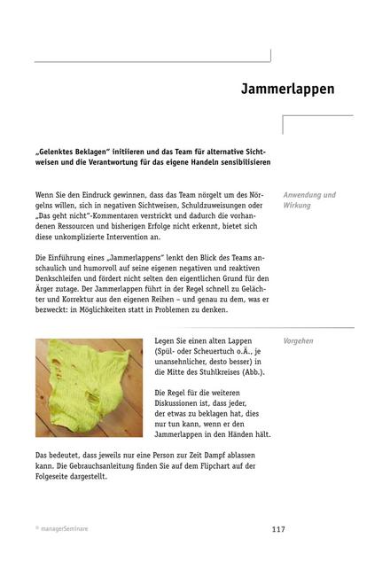 Tool  Team-Workshop: Jammerlappen