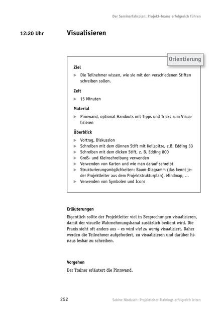 zum Tool: Projektleiter-Training: Visualisieren – eine Einführung mit Übung