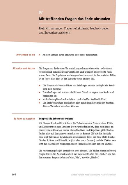 Trainings-Frage: Mit treffenden Fragen das Ende abrunden