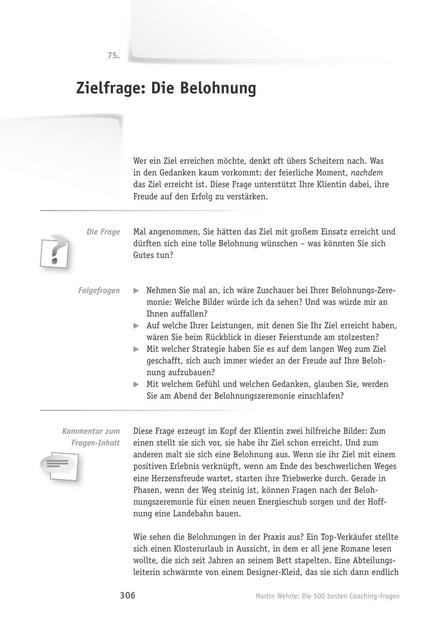 zum Tool: Coaching-Frage: Die Belohnung