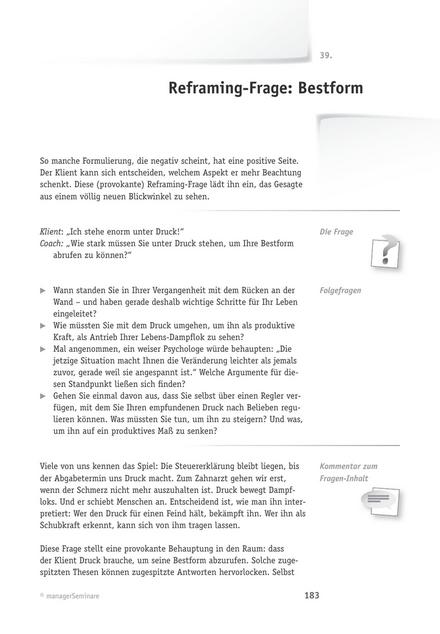 zum Tool: Coaching-Frage: Bestform