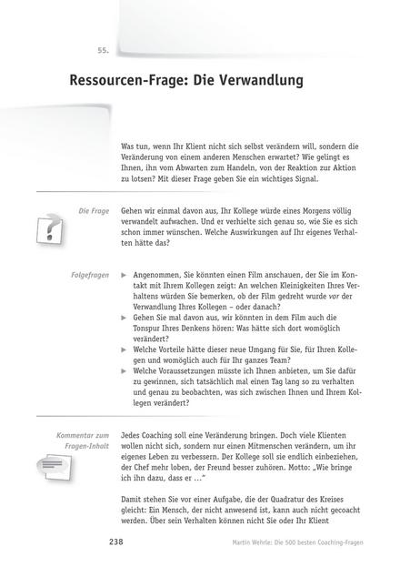 zum Tool: Coaching-Frage: Die Verwandlung