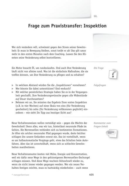zum Tool: Coaching-Frage: Inspektion