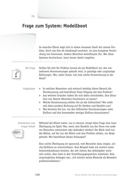 zum Tool: Coaching-Frage: Modellboot
