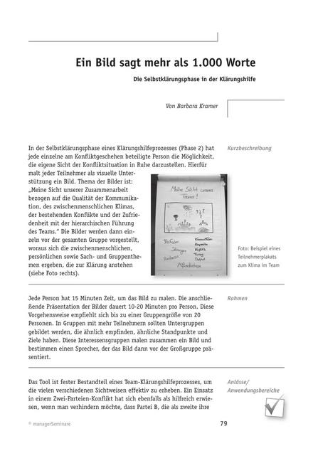 zum Tool: Konfliktlösungs-Tool: Ein Bild sagt mehr als 1.000 Worte