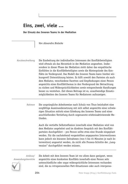 Konfliktlösungs-Tool: Eins, zwei, viele …