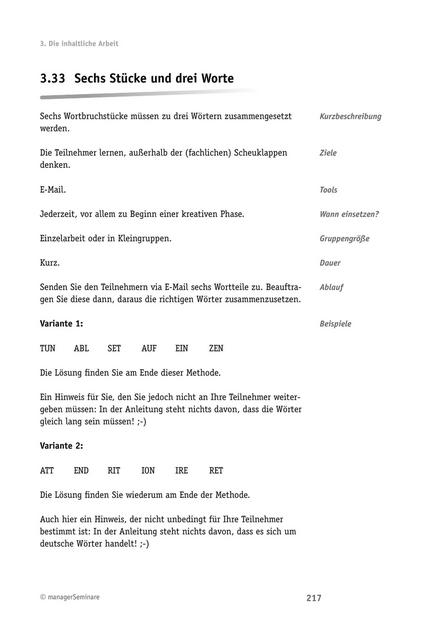 zum Tool: Online-Seminar-Tool: Sechs Stücke und drei Worte