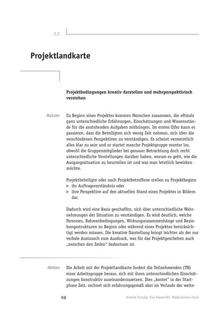 zum Tool: Moderations-Tool: Projektlandkarte