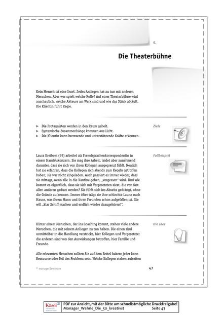 Tool  Coaching-Tool: Die Theaterbühne
