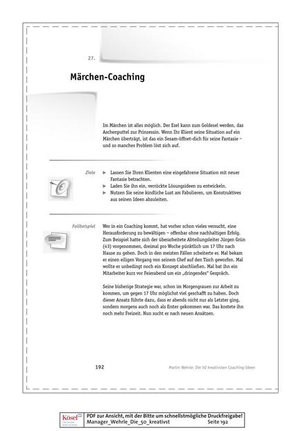 Tool  Coaching-Tool: Märchen-Coaching