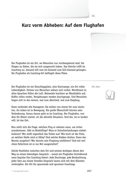 zum Tool: Coaching-Ort: Kurz vorm Abheben - Auf dem Flughafen