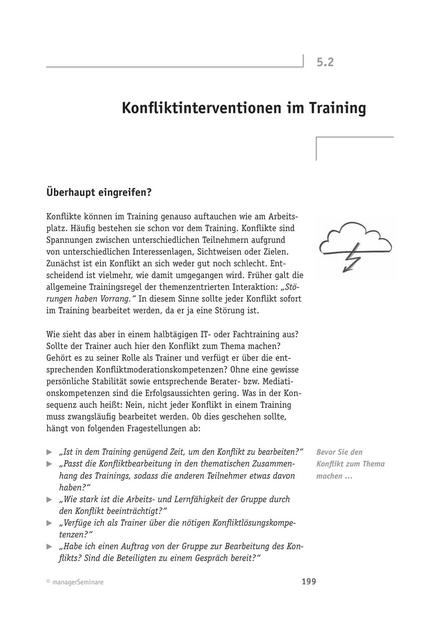 zum Fachbeitrag: Konfliktinterventionen im Training