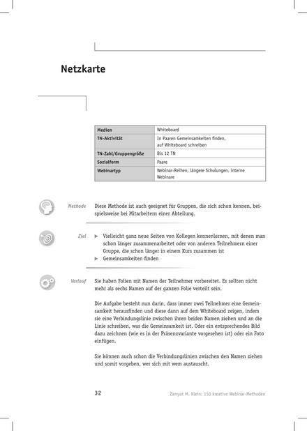 Tool  Webinar-Methode: Netzkarte
