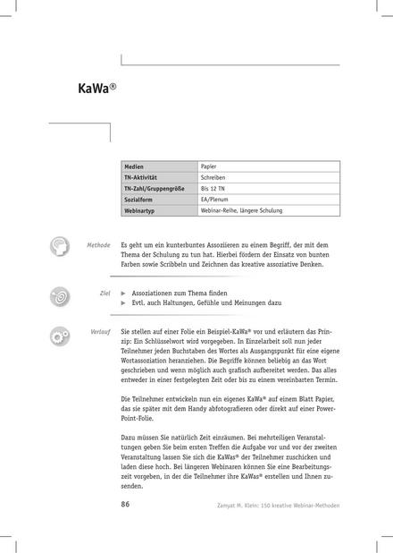 Tool  Webinar-Methode: KaWa®
