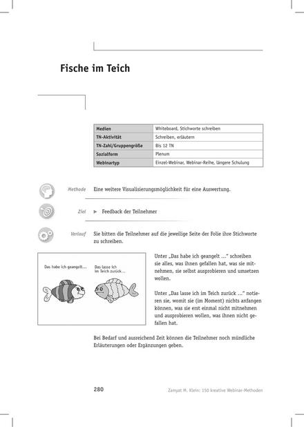 Tool  Webinar-Methode: Fische im Teich