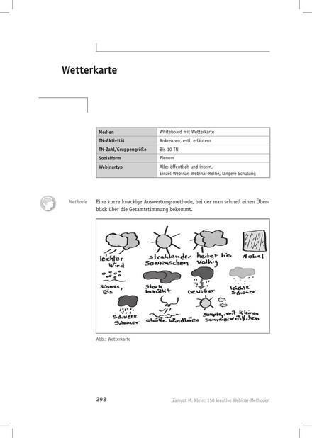 Tool  Webinar-Methode: Wetterkarte