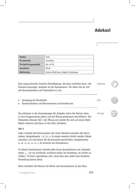 Tool  Webinar-Methode: Adokasi