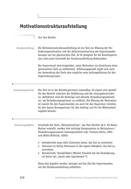 zum Tool: Supervisions-Tool: Motivationsstrukturaufstellung