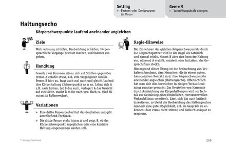 zum Tool: Theatermethoden im Training: Haltungsecho