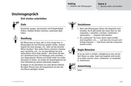 zum Tool: Theatermethoden im Training: Unsinnsgespräch