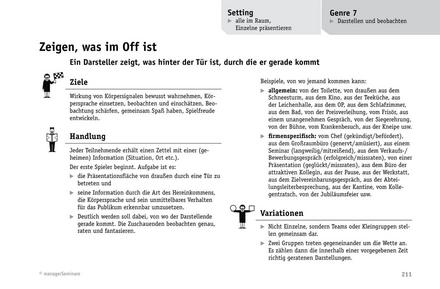 zum Tool: Theatermethoden im Training: Zeigen, was im Off ist