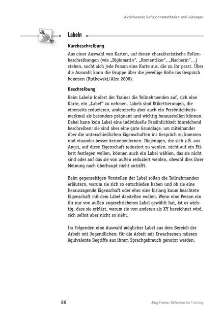 zum Tool: Reflexions-Tool: Labeln