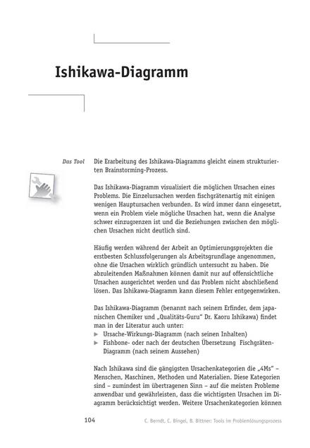 Tool  Problemlösungs-Tool: Ishikawa-Diagramm