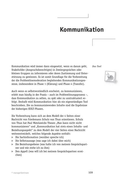 zum Tool: Problemlösungs-Tool: Kommunikation