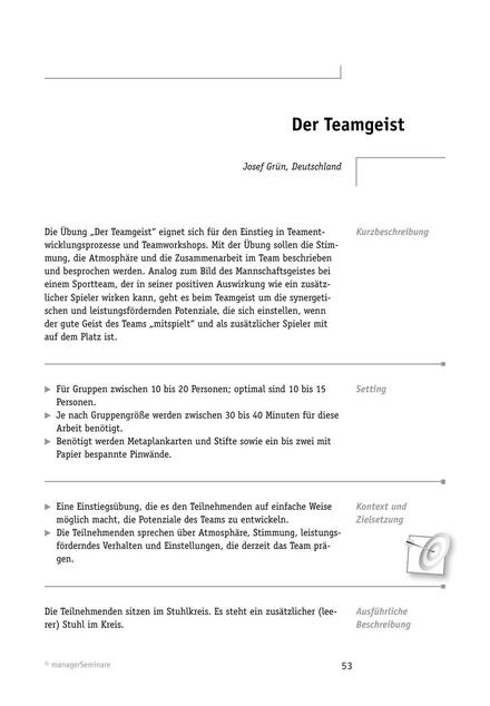 Tool  Solution-Tool: Der Teamgeist