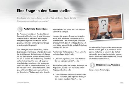 Tool  Reflexions-Methode: Eine Frage in den Raum stellen